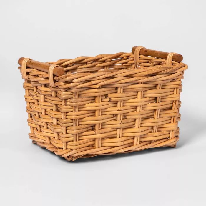 Woven Basket with Rattan Handles - Threshold™ | Target