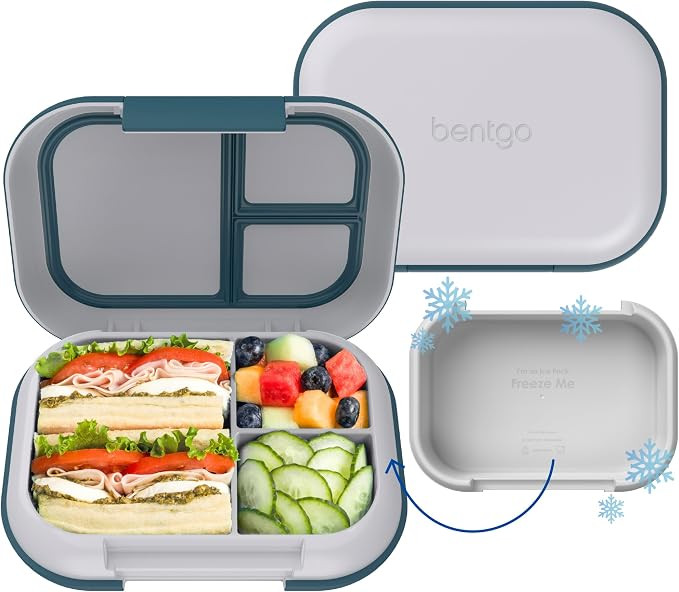 Bentgo Chill Max Leak-Proof XL Bento-Style 3 or 4 Compartment Lunch Box | Included Ice Pack Keeps... | Amazon (US)