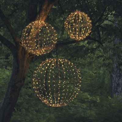 3D Foldable Lighted Spheres | Grandin Road