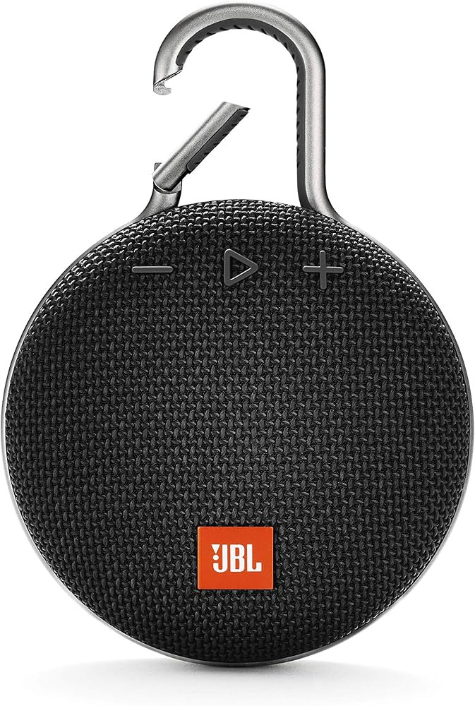 JBL JBLCLIP3BLK Clip 3 Portable Waterproof Wireless Bluetooth Speaker - Black (Renewed) | Amazon (US)