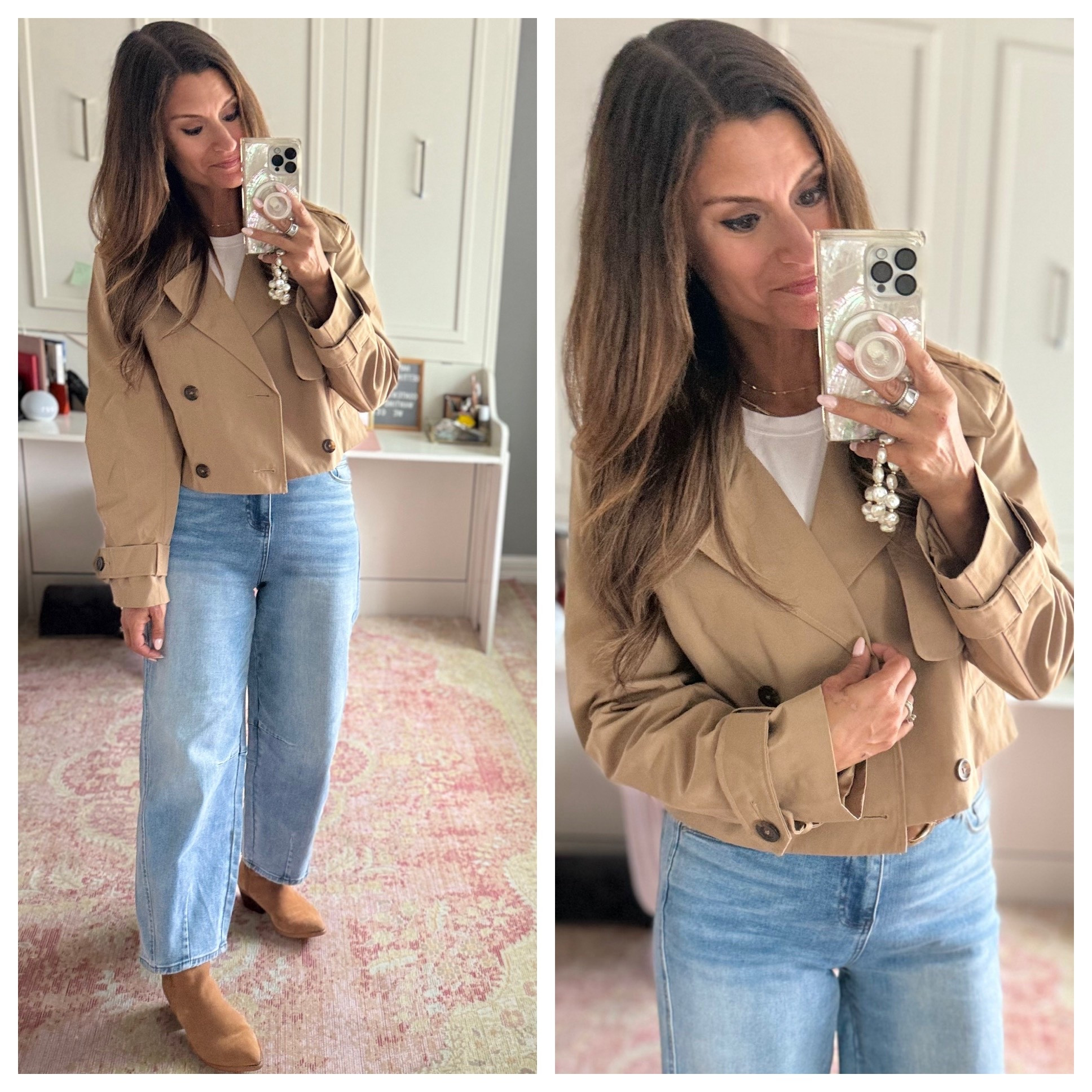 Cropped trench outfit for fall

#LTKFindsUnder50 #LTKStyleTip #LTKFindsUnder100