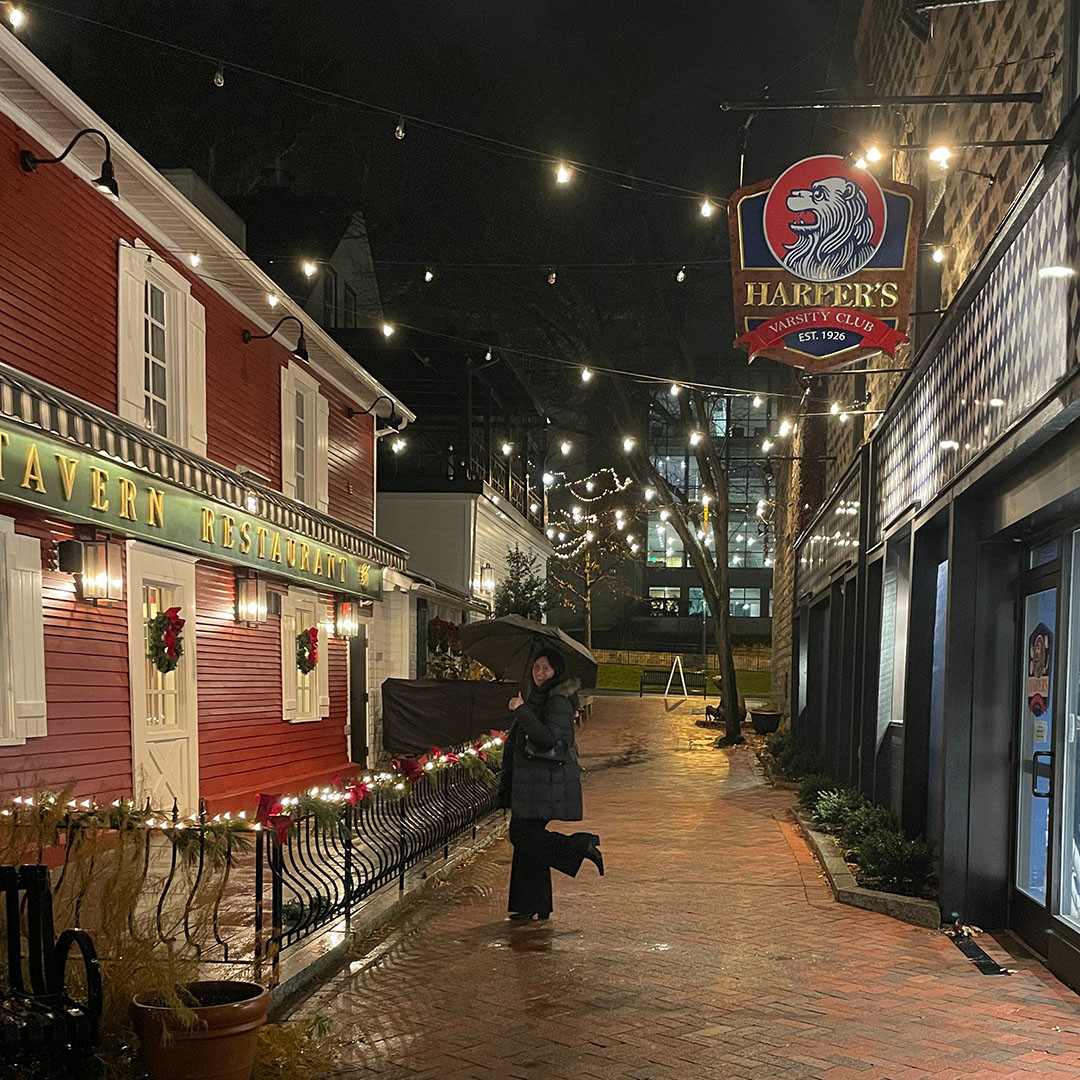 It's raining yet magical. I love the holiday season! Also loving these petite trousers for the office and into the evening. Love! 

 #LTKootd #LTKPetite #LTKWorkwear