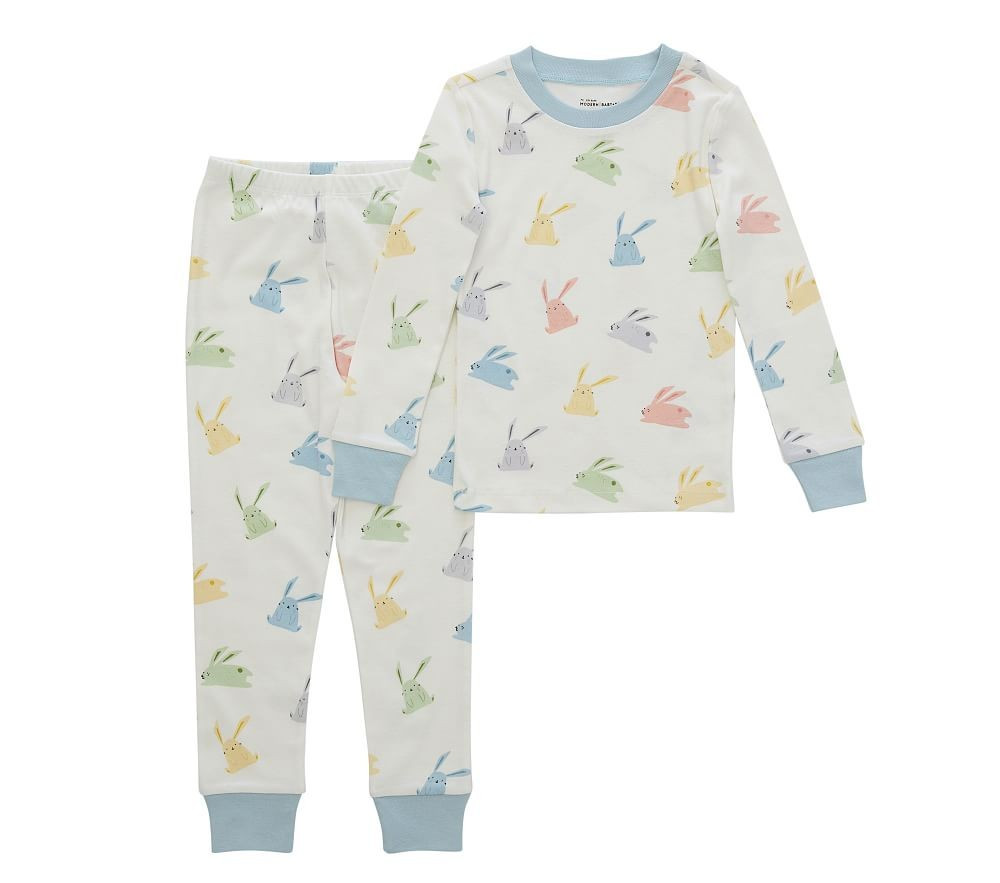 Modern Easter Organic Pajama Set, 2T, | Pottery Barn Kids