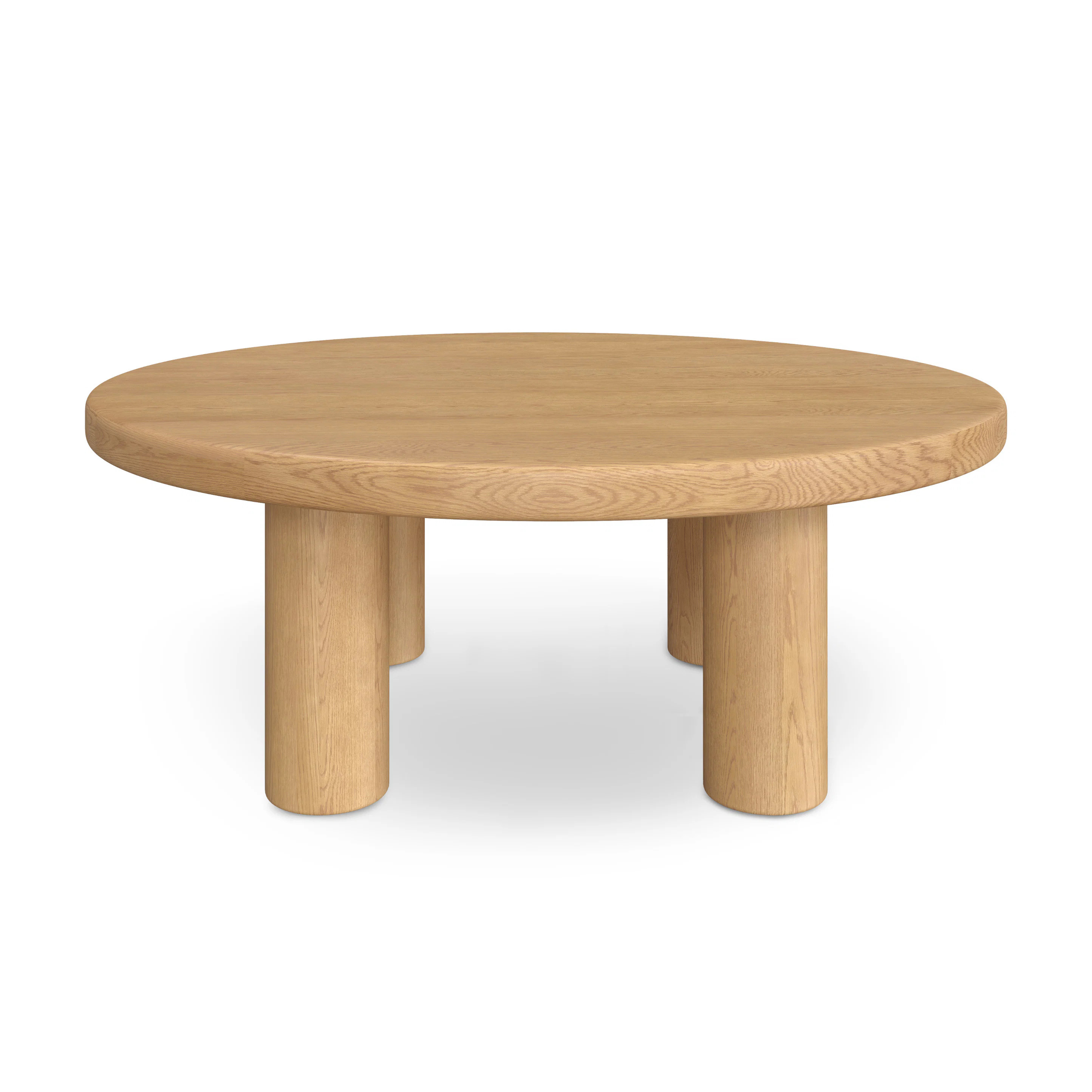 Adel 42" Round Coffee Table - White Oak | Article