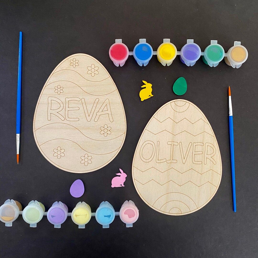 Personalized Easter Egg Paint Kit, Easter Craft, Easter DIY Activity, Basket Stuffer, Gift for Ki... | Etsy (US)