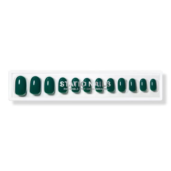 Emerald Noir Round Reusable Pop-On Manicures | Ulta