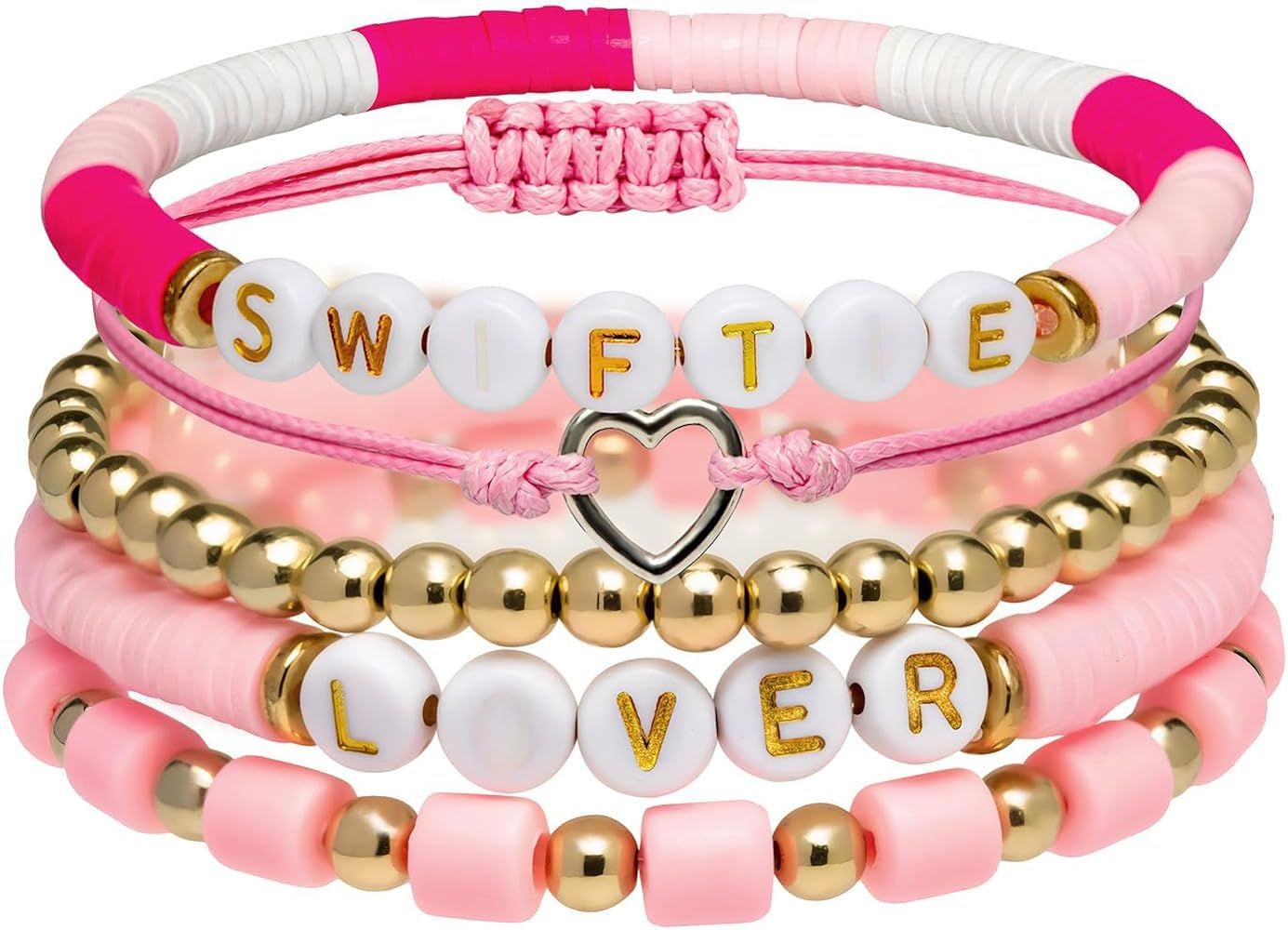 Artlunar 5 Pack Girl Bracelets - Gifts For Girls Boys Women Music Fans | Amazon (US)