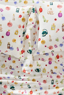 The Organic Cotton Sateen Printed Sheet Set by Maeve | Anthropologie (US)