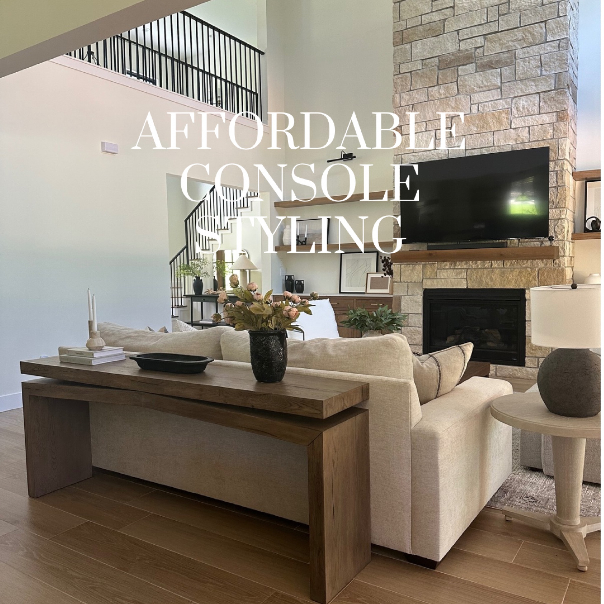 Affordable console table and decor! 

#LTKHome #LTKSaleAlert