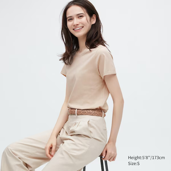 Supima® Cotton Crew Neck Short-Sleeve T-Shirt | UNIQLO (US)