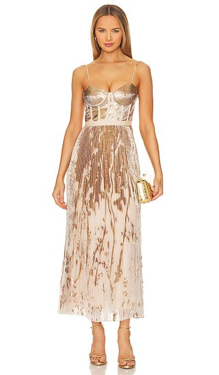 Brielle Bustier Gown in Blush | Revolve Clothing (Global)