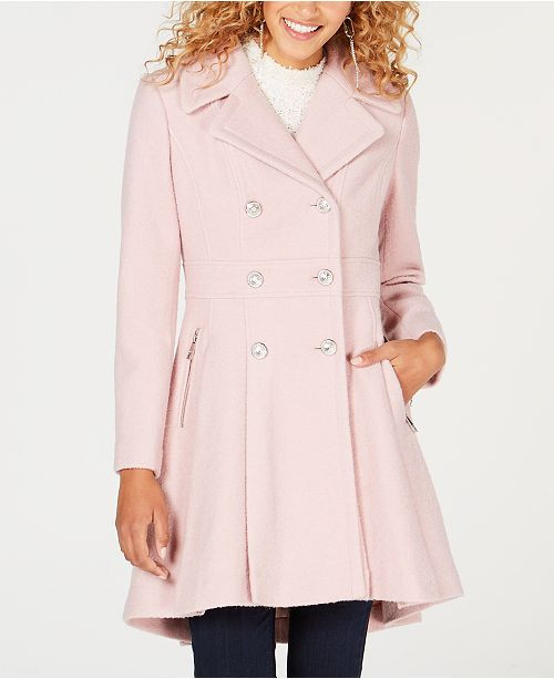 Double-Breasted Skirted Coat | Macys (US)