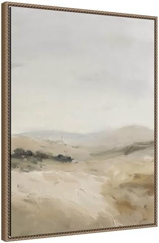 Kate and Laurel Framed Canvas Wall Art Print Fading Fields II by Amy Lighthall, 23 x 30 Sylvie Be... | Amazon (US)