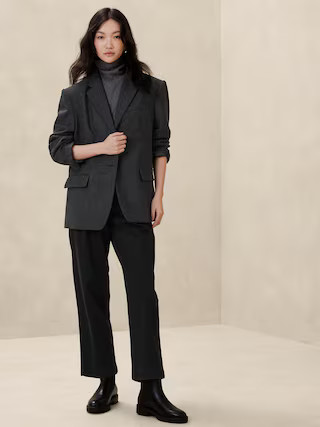 Oversized Herringbone Blazer | Banana Republic Factory