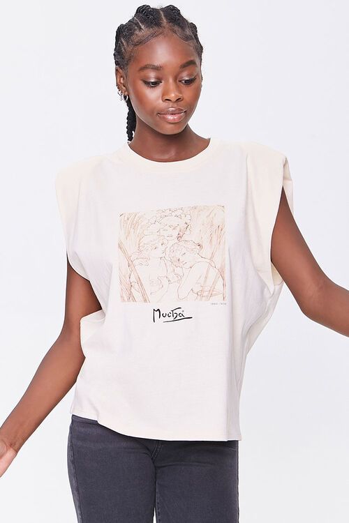 Alphonse Mucha Graphic Muscle Tee | Forever 21 (US)
