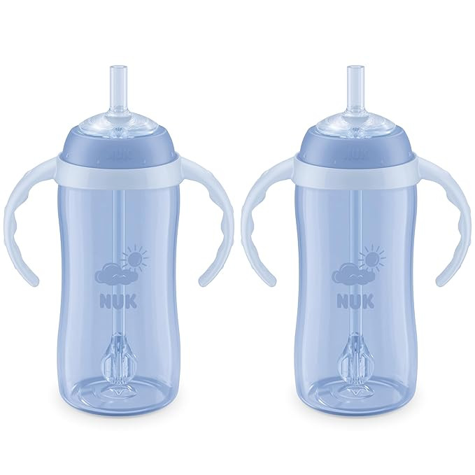 NUK Learner Straw Cup, 10oz - Toddler Cup with Soft Straw for Easy Drinking, Suitable for Ages 8 ... | Amazon (US)