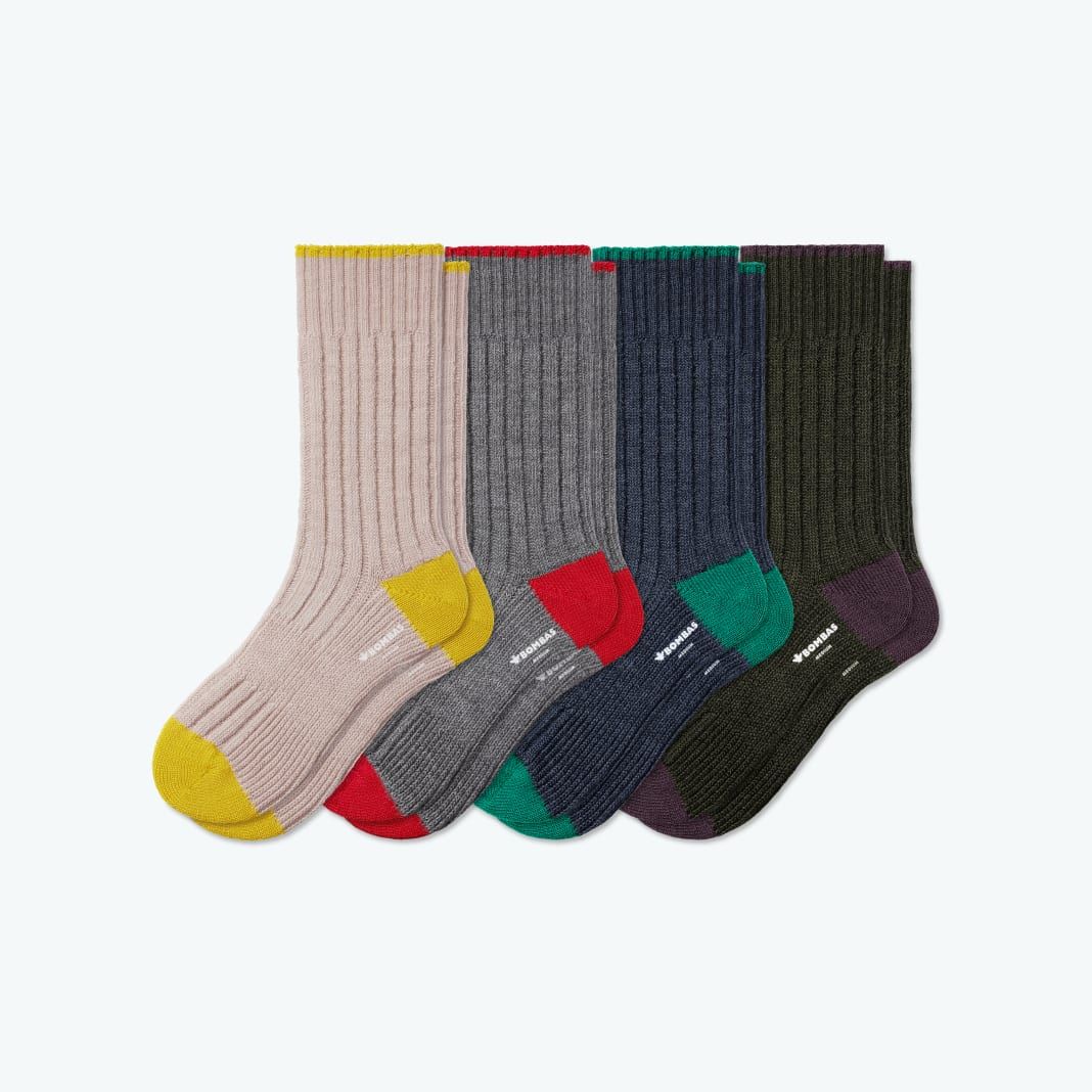Women's Merino Wool Blend Sweater Calf Sock 4-Pack | Bombas Socks