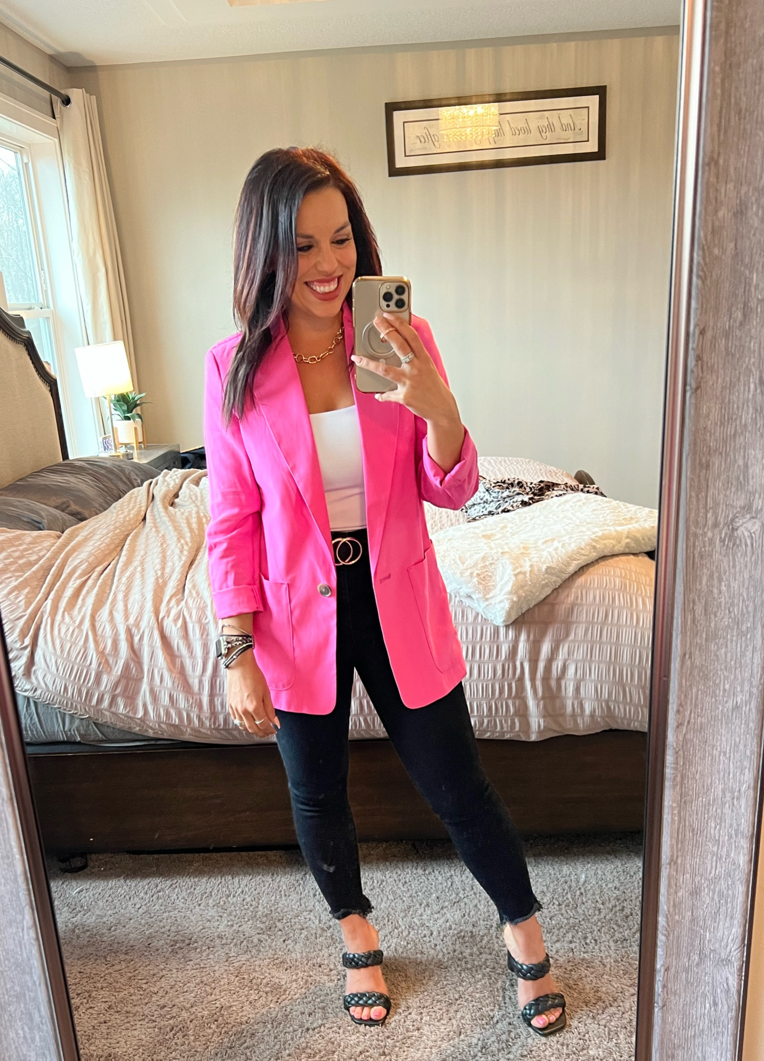 This Pink Target Blazer is so perfect for Spring!! It is oversized so size down 1. I’m 5ft, 120lbs wearing a size XS

#LTKSeasonal #LTKunder50