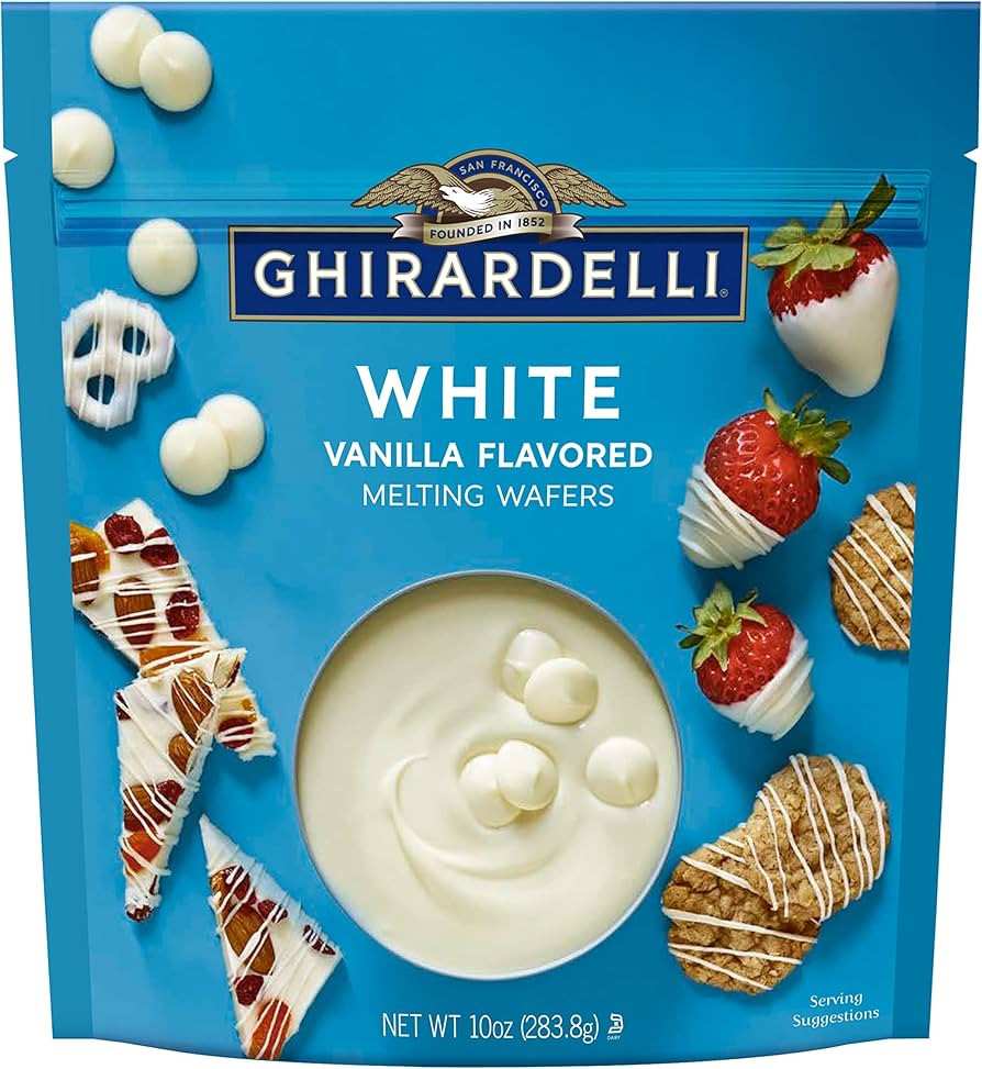 GHIRARDELLI White Vanilla Flavored Melting Wafers, 10 OZ Bag | Amazon (US)
