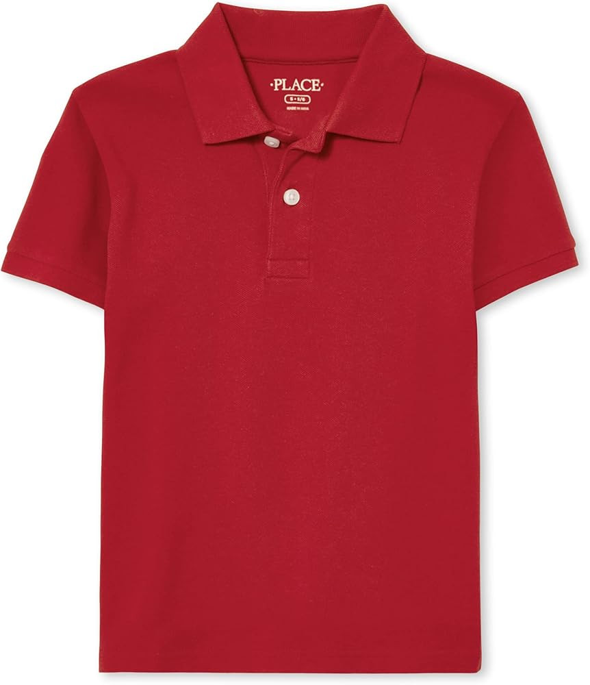 The Children's Place boys Uniform Short Sleeve Pique Polo | Amazon (US)