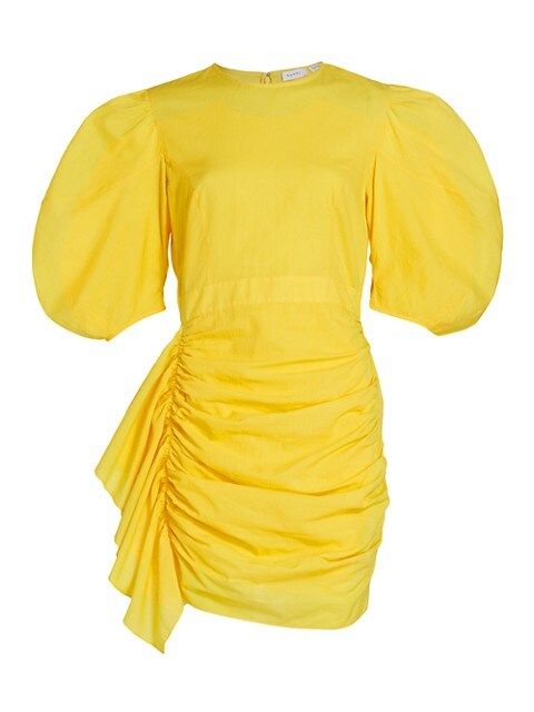 Pia Puff-Sleeve Ruffle Mini Dress | Saks Fifth Avenue