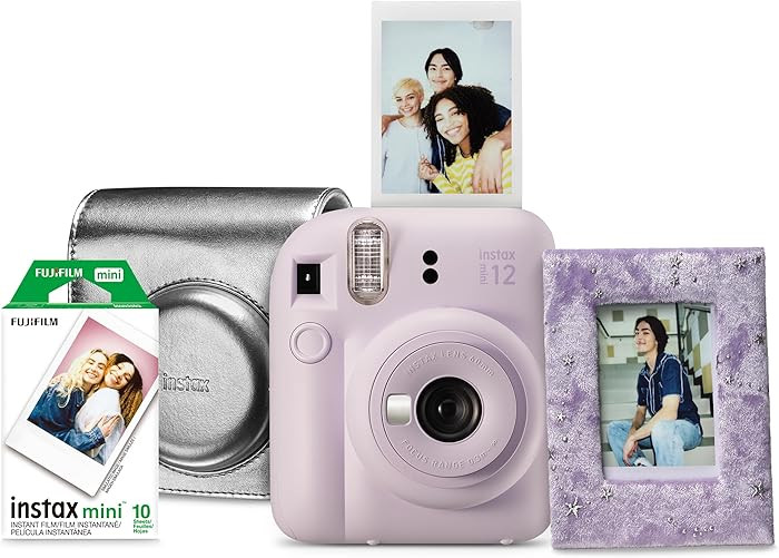 FUJIFILM INSTAX Mini 12 Instant Camera Gift Set - Lilac Purple | Amazon (CA)