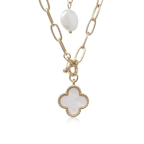 POMINA Chunky Coin Fashion Gold Necklace Trendy Statement Toggle Necklaces Women Antique Gold Coi... | Amazon (US)