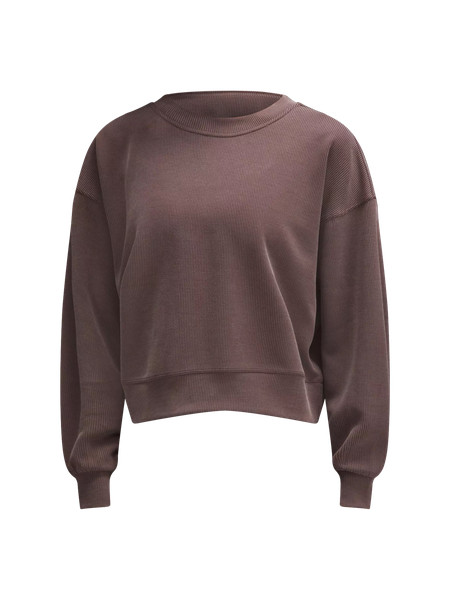 Ribbed Softstreme Perfectly Oversized Cropped Crew | Women's Hoodies & Sweatshirts | lululemon | Lululemon (US)