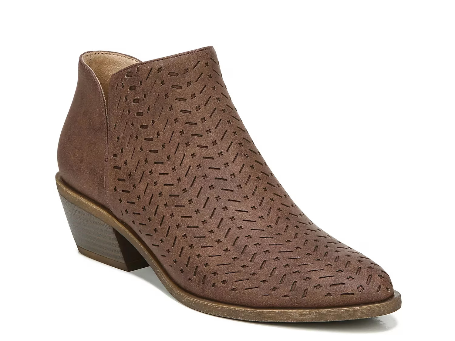 LifeStride Payton Bootie - Women's - Dark Brown - Block Bootie | DSW