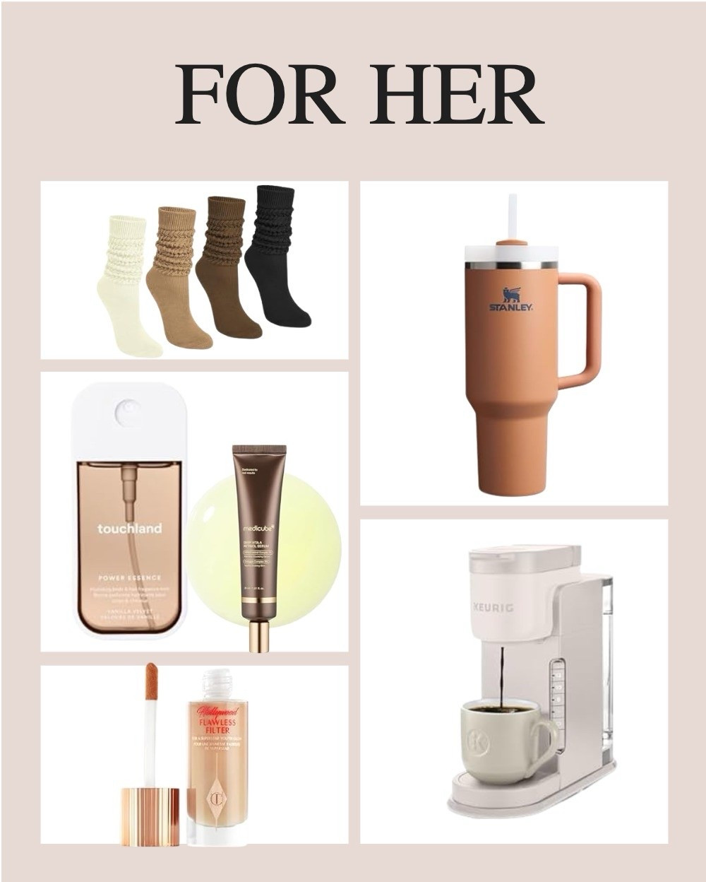 Gifts she’ll use every single day 🤎 From cozy socks to beauty must-haves, the viral Stanley, and the cutest Keurig—these are the top picks every girl will love this season.
Shop everything in my For Her Gift Guide on my Amazon Storefront ✨

#forhergiftguide #giftideasforher #viralchristmasgifts #amazonfinds #holidaygifts2025 #giftguide2025 #amazonmusthaves #ltkgiftguide


#LTKselfcare #LTKGiftGuide #LTKHoliday