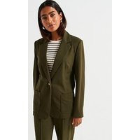 Everyday Edge To Edge Jersey Blazer - Khaki | Very (UK)