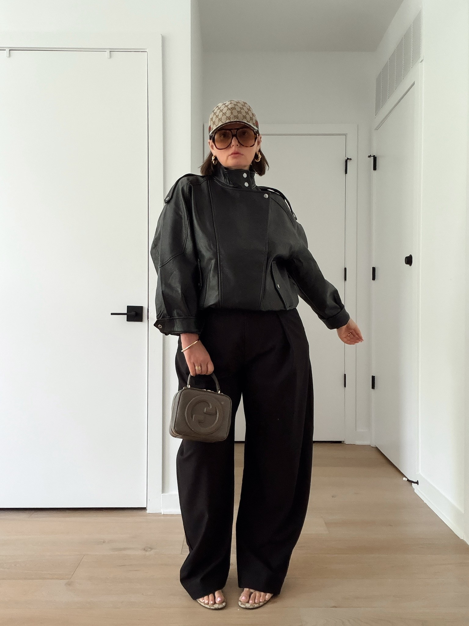 Vegan leather 
Bomber jacket

#LTKSeasonal