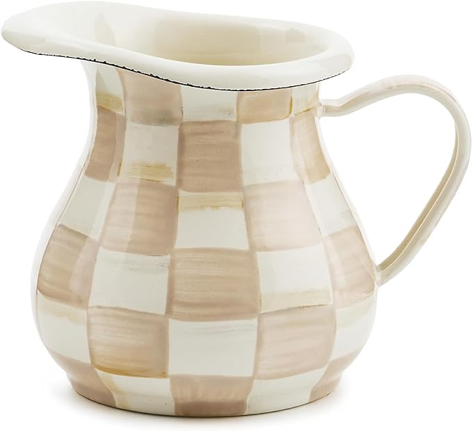 MACKENZIE-CHILDS Enamel Creamer, Creamer Dispenser with Pour Spout, Kitchen Enamelware, 14-Ounce ... | Amazon (US)