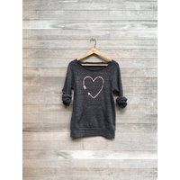 i love you more Heart Sweatshirt, Valentines Day Gift, Girlfriend Gift, Cozy Sweater, Anniversary Gift, Love Gift, Heart Sweater, Yoga Top | Etsy (US)