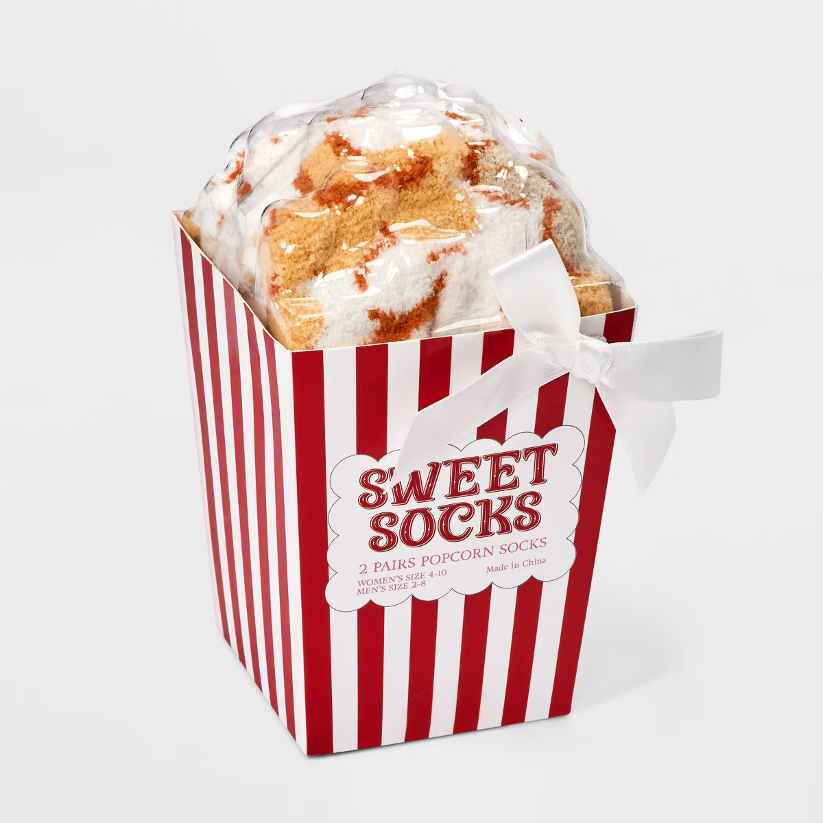 Adult "Movie Night" Popcorn 2pk Cozy Crew Socks - Ivory/Mint One Size Fits Most | Target