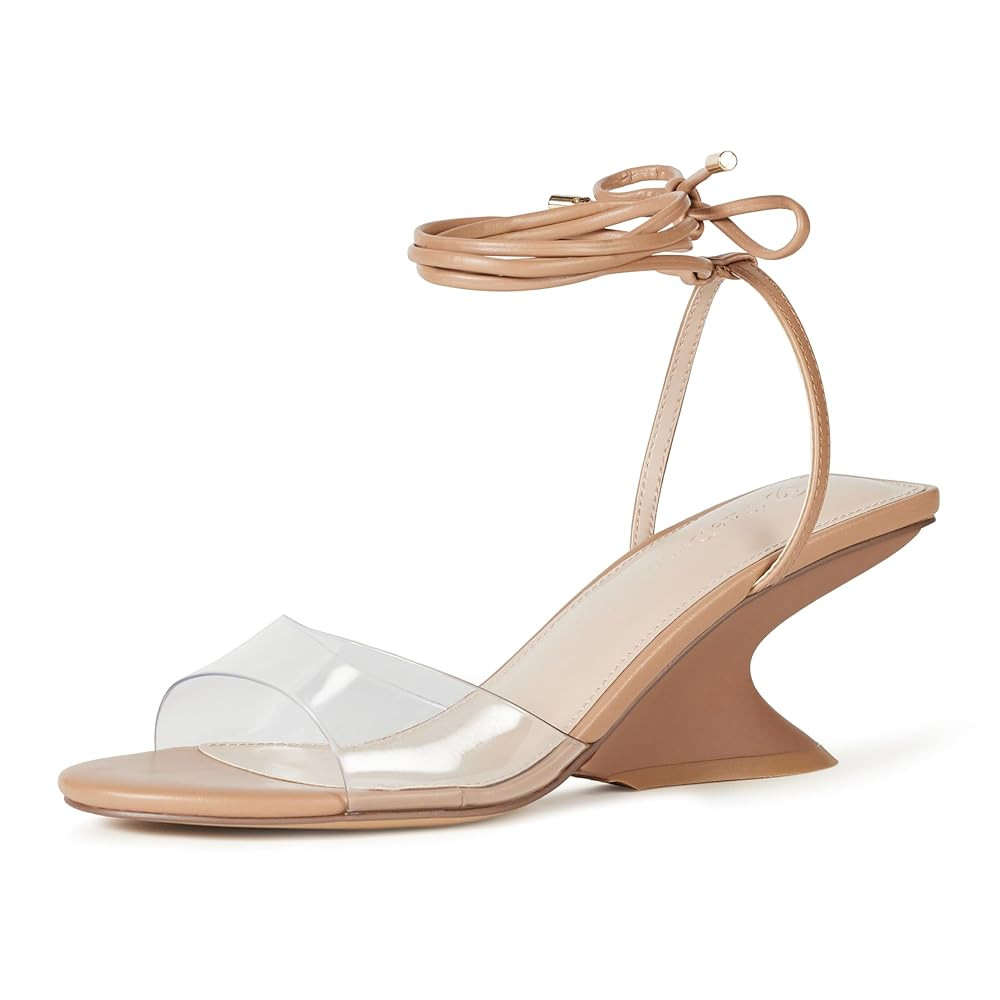 The Drop Women's Phoenix Lace Up Sculpted Heeled Sandal | Amazon (US)