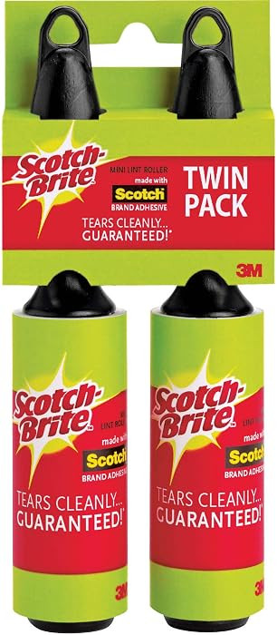 Scotch-Brite Mini Lint Roller, White, 2 Rollers Total | Amazon (US)