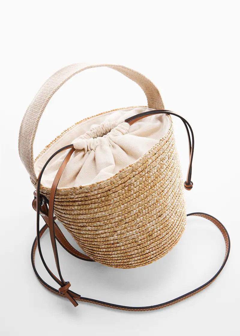 Natural fiber sack bag | MANGO (US)
