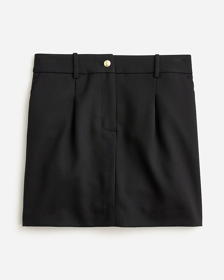 Trouser mini skirt in Italian city wool blend | J. Crew US