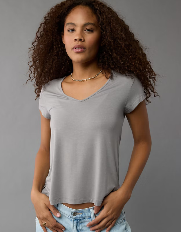 AE Soft & Sexy V-Neck T-Shirt | American Eagle Outfitters (US & CA)