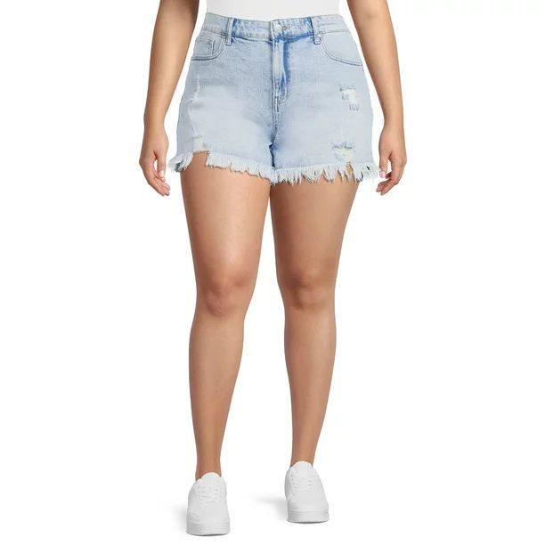 Celebrity Pink Juniors Plus Size Denim Shorts | Walmart (US)