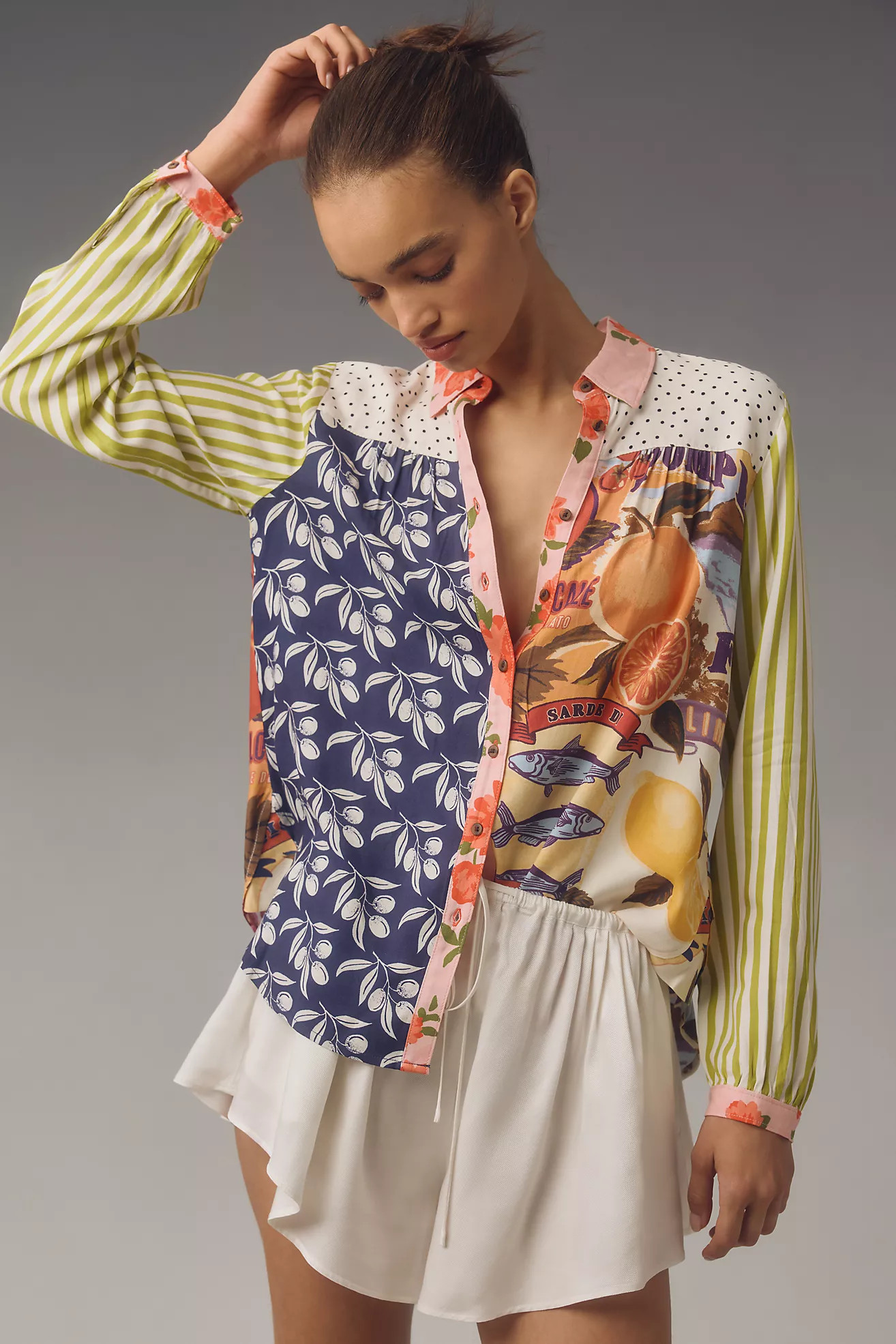 The Paz Buttondown Shirt by Maeve | Anthropologie (US)