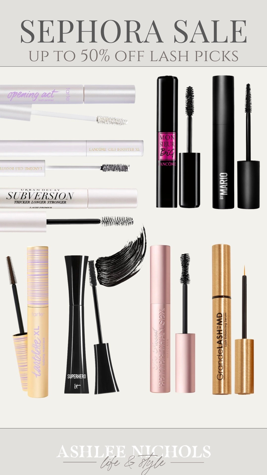 Up to 50% off lash picks at Sephora!

Beauty sale, lash primer, tubing mascara

#LTKSaleAlert #LTKBeauty