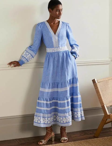 Nadia Embroidered Maxi Dress | Boden (UK & IE)