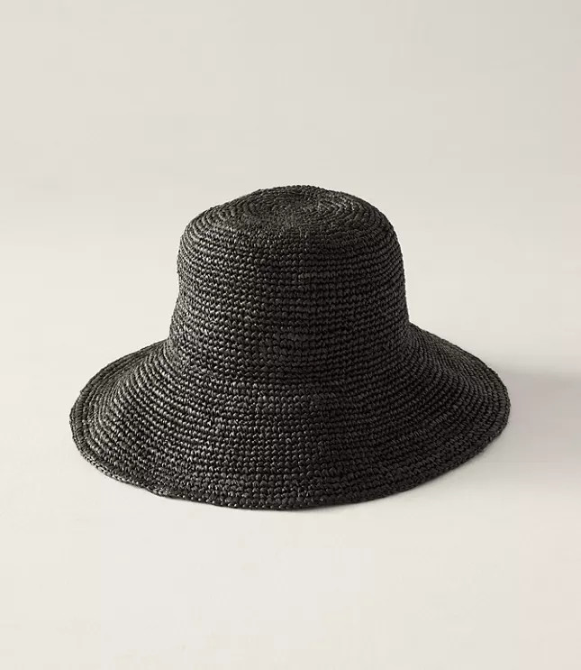 Haven Well Within Raffia Bucket Hat | LOFT
