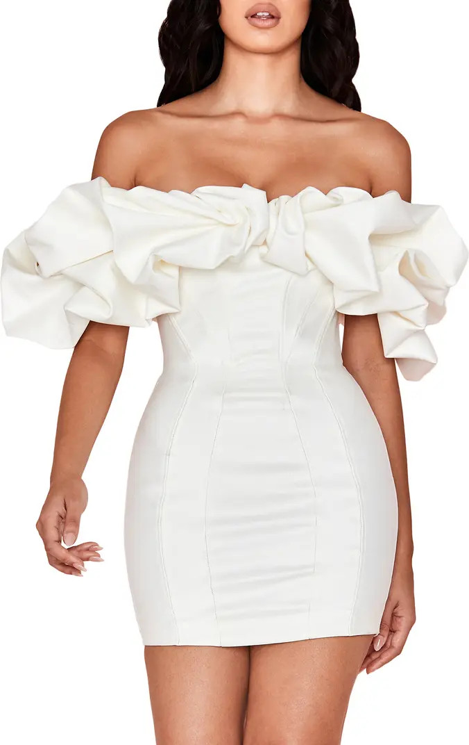 HOUSE OF CB Selena Puff Off the Shoulder Minidress | Nordstrom | Nordstrom