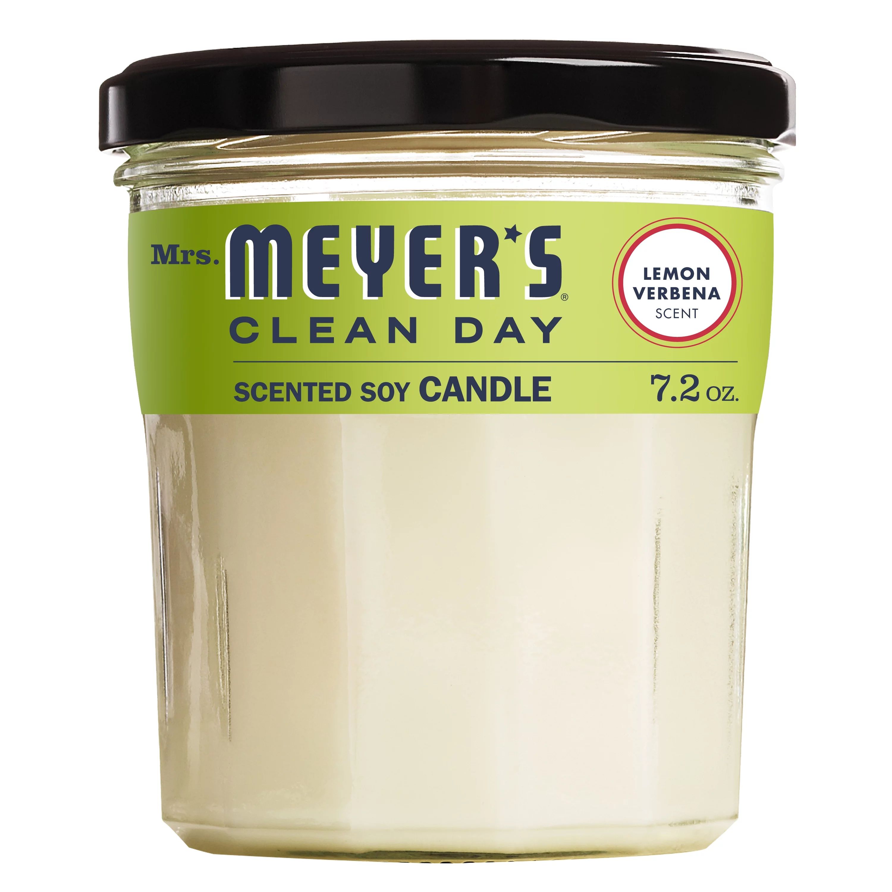 Mrs. Meyer's Clean Day Scented Soy Candle, Lemon Verbena Scent, 7.2 ounce candle | Walmart (US)