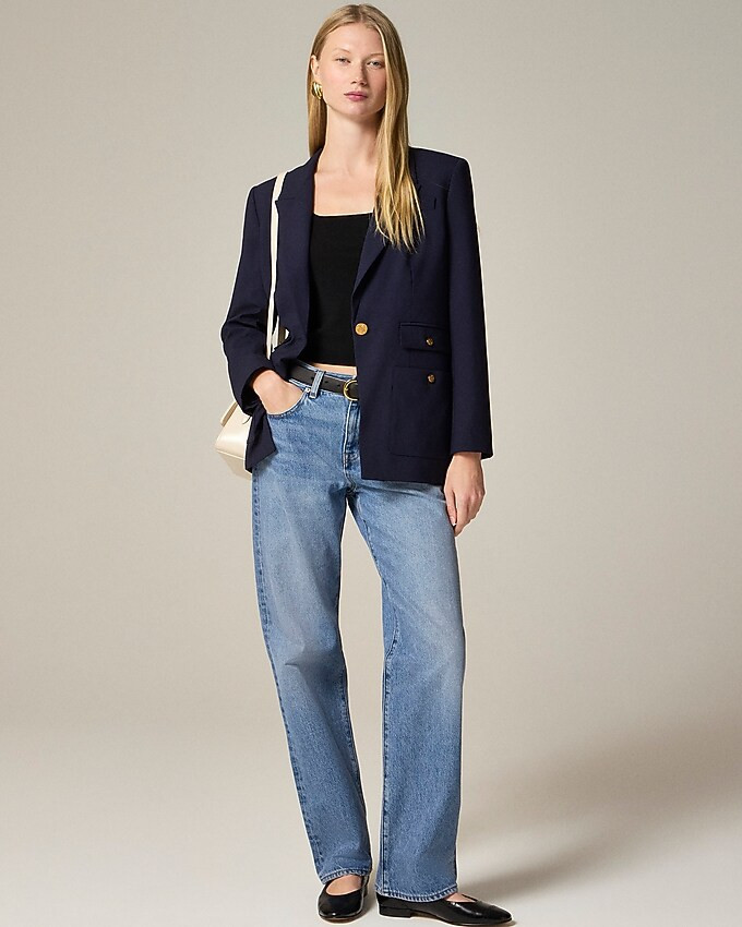 Vivienne blazer in Italian bi-stretch wool blend | J. Crew US