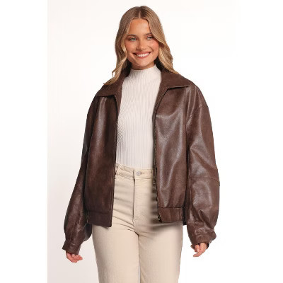 Zoe Bomber Jacket - Brown L | Target