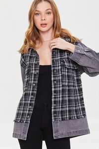 Denim Tweed Button-Front Jacket | Forever 21 (US)
